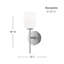 Applique murale 1 lumière Parkmont Plug & Play de style transitionnel et moderne - 14 pouces de hauteur et 5 pouces de largeur-107377576