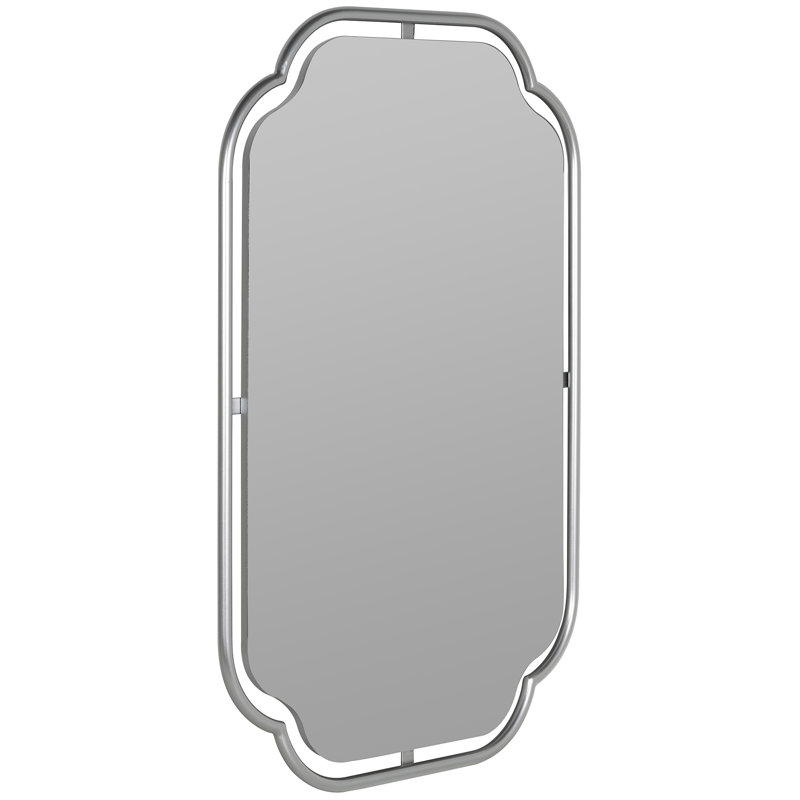 Sebastian Wall Mirorr, Silver, 34" H x 22.25" W