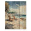 «Beach Chairs Scenery I» sur bois-1244568716