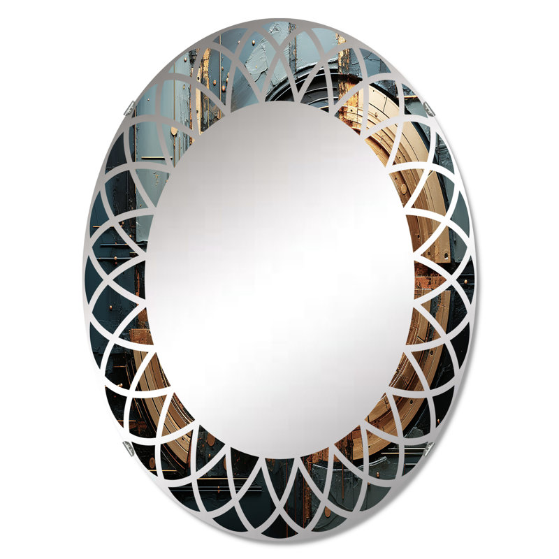 Corlington - Miroir mural moderne ovale, 36 po x 24 po