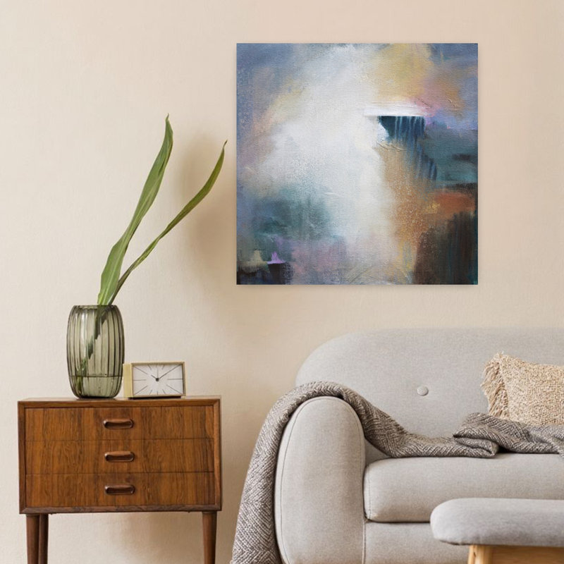 Art abstrait contemporain First Light, H 24 po x l 24 po