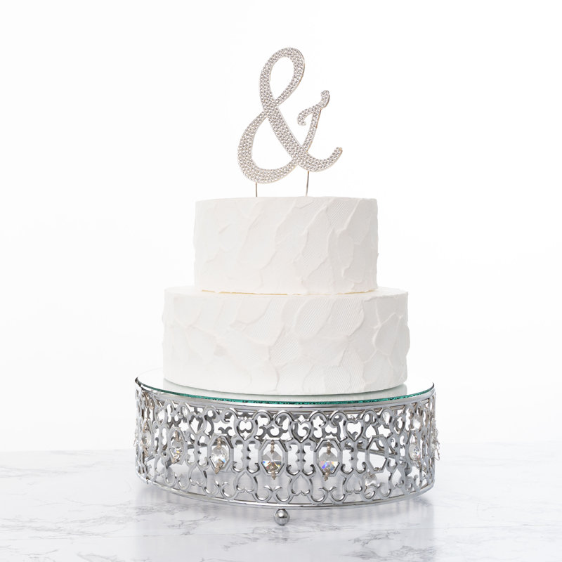 Surmatelas à gâteau "y" rhinestone, Argent