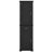 Tall Bathroom Storage Cabinet, Freestanding Storage Cabinet With Two Different Size Doors And Adjustable Shelf, Door Shelve Design, MDF Board With Painted Finish, Black-2081409481