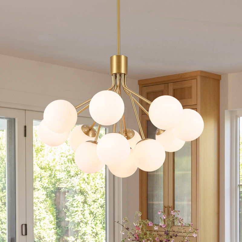 Lustre spoutnik 12 lumières Mid-Century