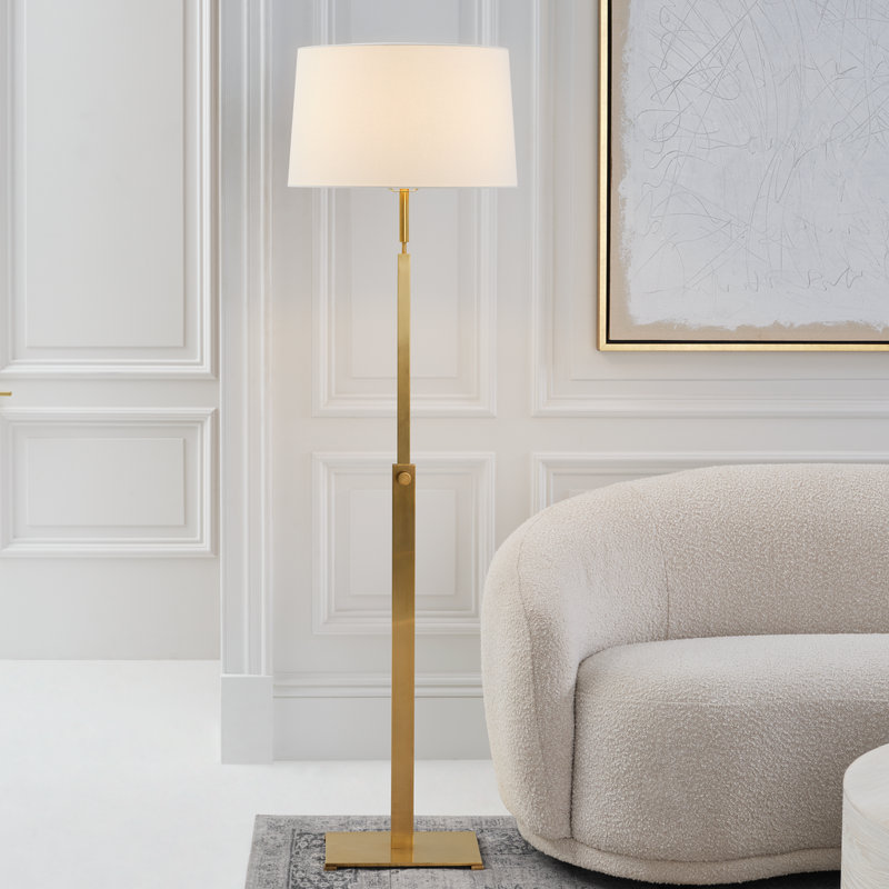 Cadmus Floor Lamp, Antique Brass