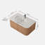 Meuble-lavabo mural 36 po avec comptoir, lavabo en céramique Arcora
