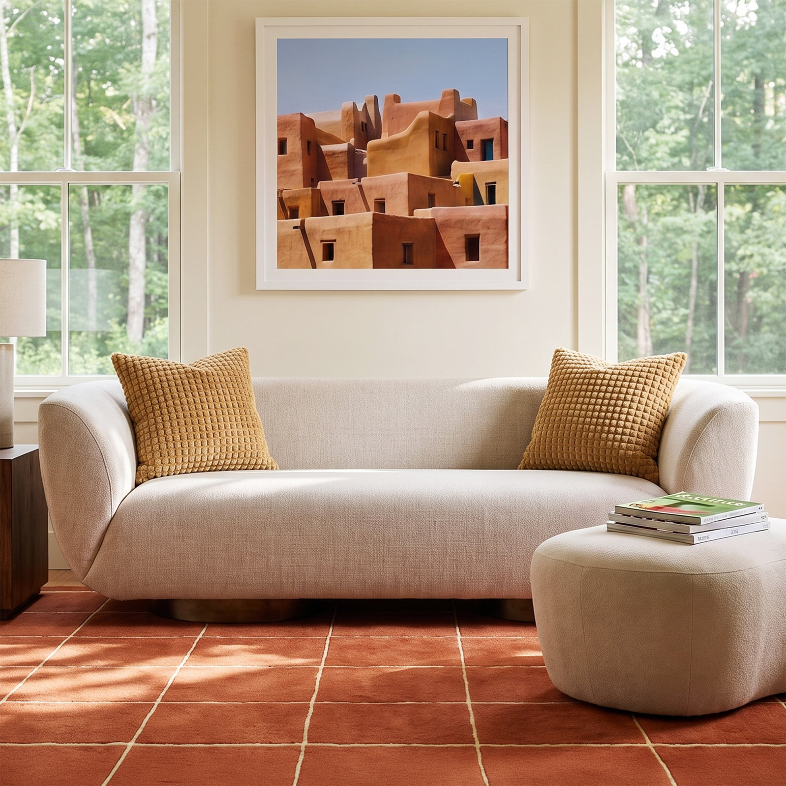 Holloman 87'' Upholstered Sofa, Gibson Taupe 97% Polyester/3% Acrylic