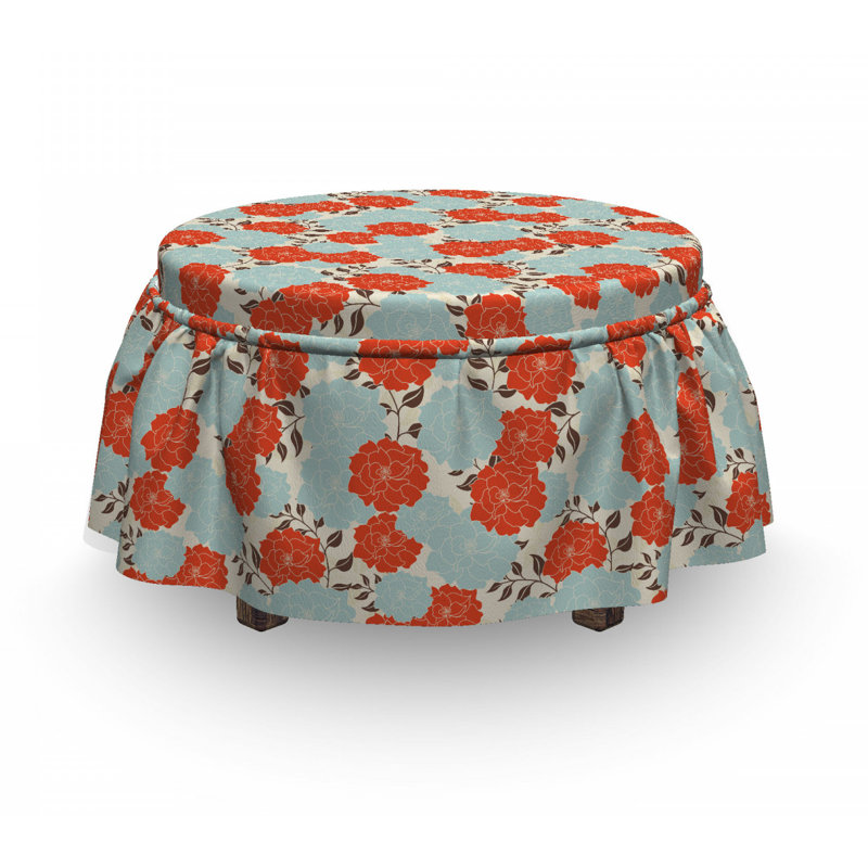 Housse pour repose-pieds en bouquet de bouquet