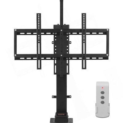 Motorized TV Lift Stroke Length 35 Inches Motorized TV Mount Fit For 32-65 Inch TV Lift With Remote Control Height Adjustable 28.7-64.2 Inch,Load Capacity 154 Lbs