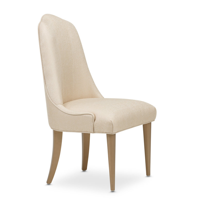 Malibu Crest Upholstered Dining Chair, Burnished Gold