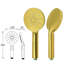 Azaleyah Twin Exposed Thermostatic Mixer Bar Round Complete Shower System with Dual Shower Head