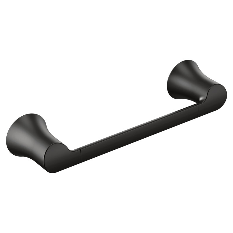 Doux 9" Wall Mounted Towel Bar, Matte Black