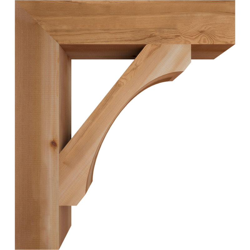 Support en bois rustique Legacy Block, Cèdre rouge, Lisse, H 34 po x l 5,5 po x P 30 po
