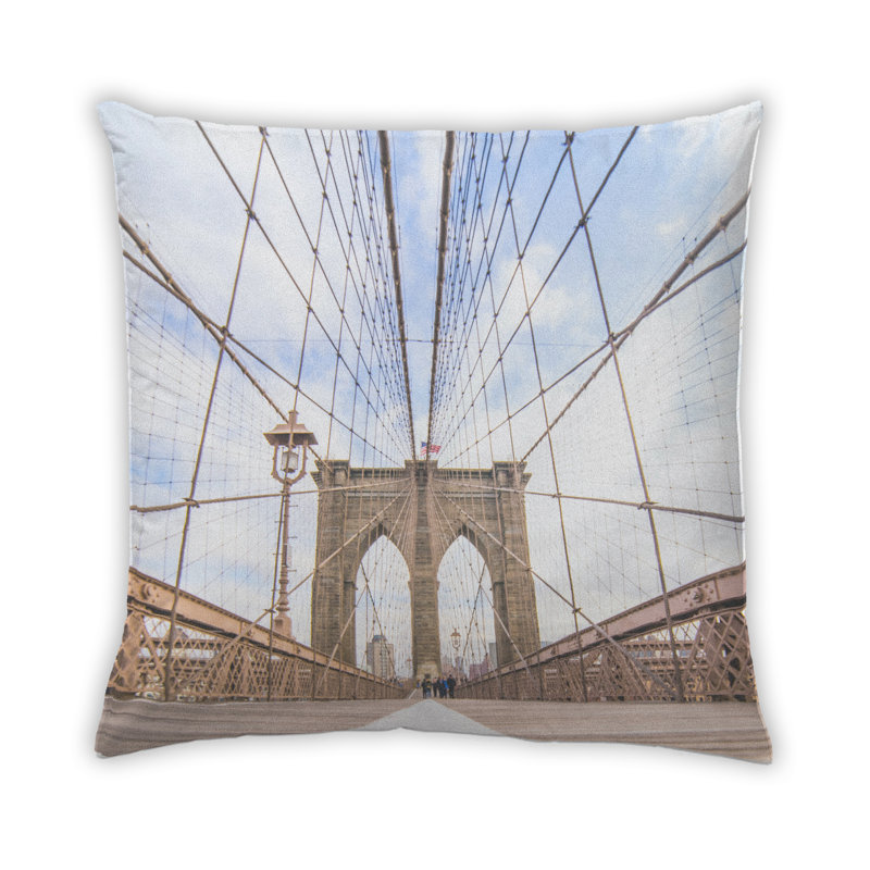 Coussin State 36 New York, Microsuède