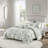 Premium King Bedding Sets, Soft Polyester, Sage Floral Farmhouse Home