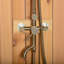 Ellipse Outdoor Shower in Rustic Cedar