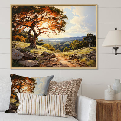 " Red Oak Tree Golden Hour "