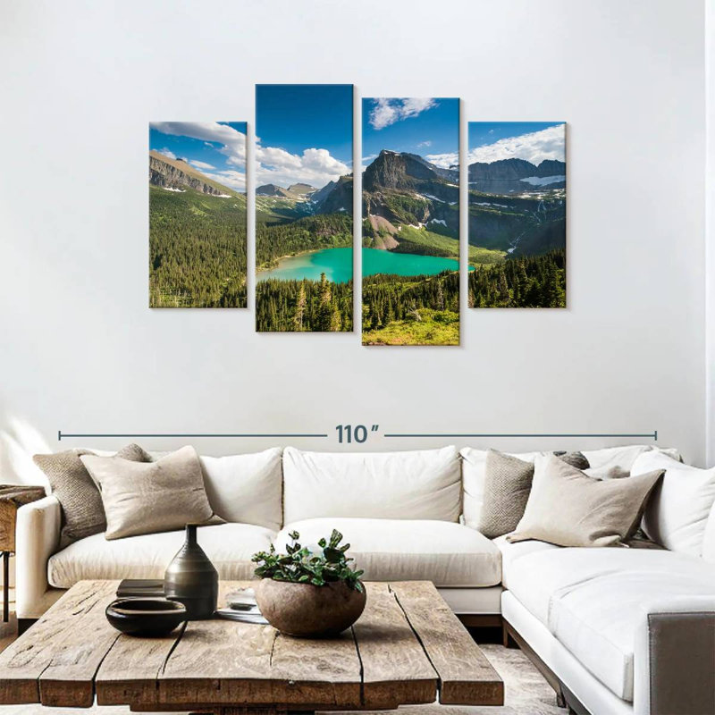 Brise matinale du lac Alvord Grinnell, H 48 po x l 75 po