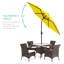 Parasol de marché extérieur robuste de 7,5 pi avec bouton-poussoir inclinable et manivelle en keven-634306040