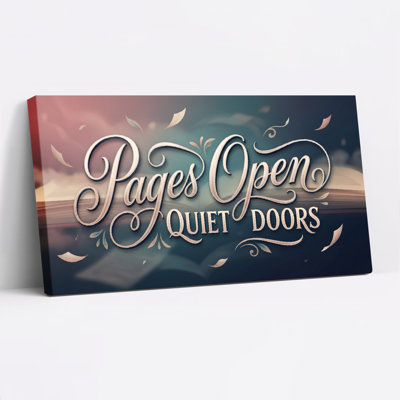 Ensemble de 1 toile murale Pages Open Quiet Doors