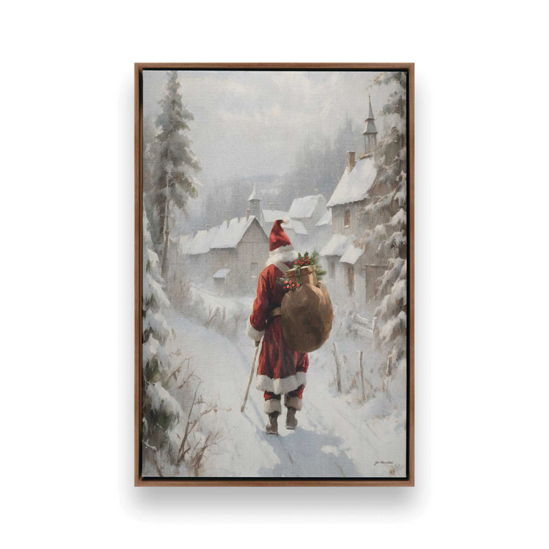 «On The Eve» par Jo Moulton, reproduction d'art, H 33,5 po x l 25,5 po, Impression sur toile flottante sans passe-partout