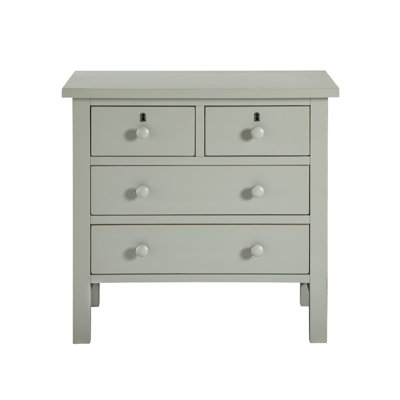 Georgina 4-Drawer Storage Nightstand - Antique Gray