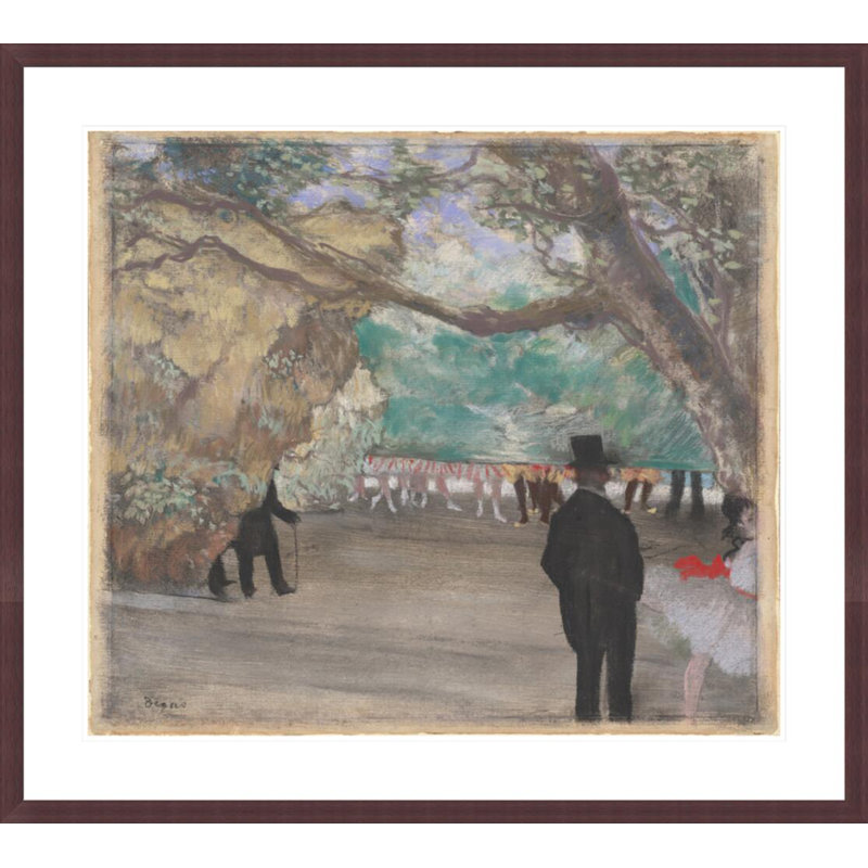 Le rideau par Edgar Degas, H 33,5 po x l 37,27 po