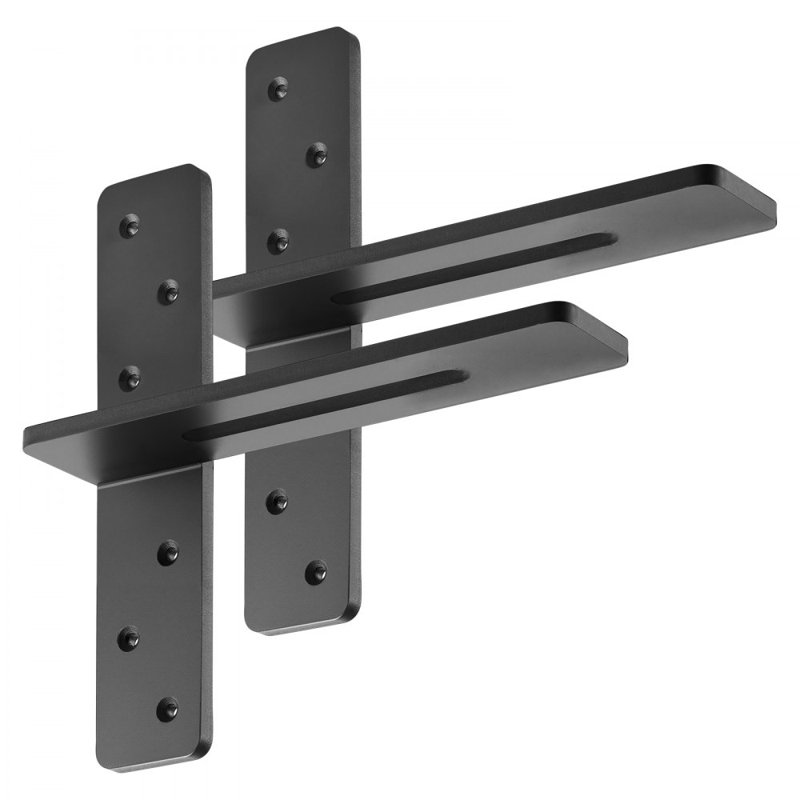 Shelf Brackets Heavy Duty Floating Shelf Brackets, 12" H x 12" W x 2.89" D