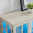 Bookcase, LED Display Cabinet With Adjustable Shelves And Glass Doors-1673965361