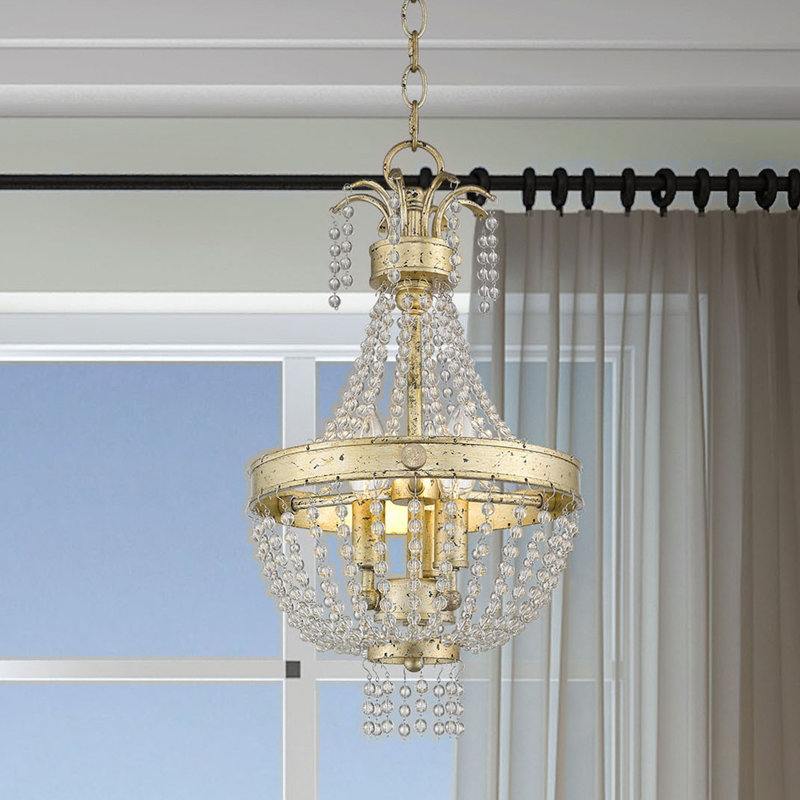 Rachedi 3 - Light Dimmable Empire Chandelier, Winter Gold