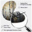 Birch Tree Forest Wonderland V - horloge asymétrique en métal, horloge murale grise-105567297