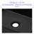 16"X12" Black Ceramic Rectangular Vessel Bathroom Sink-120676332