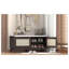 Banc d'entrée en rotin avec rangement rembourré et siège rembourré TREXM Boho, beige ou espresso-129231144