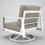 Chaise berçante d'extérieur en métal avec coussin Sunbrella Townsend-976722838-976722834