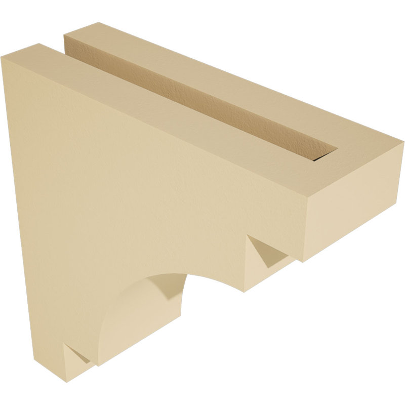 Corbeau d'uréthane méditerranéen Signature, brun clair apprêté, 12 po x 4 po x 12 po
