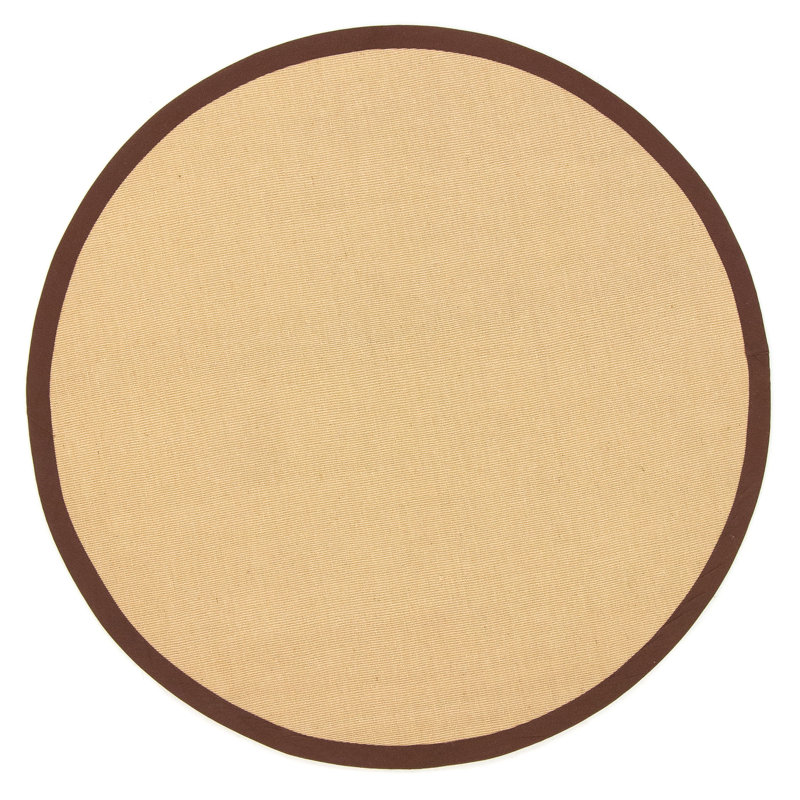 Sisal Hand Woven Brown Rug, Round 200cm