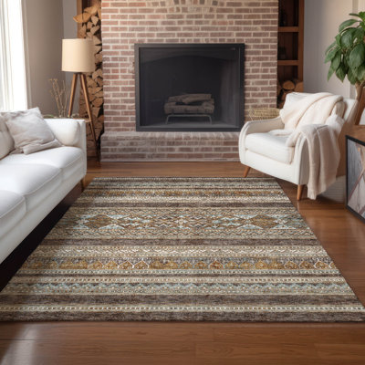 Maestas Washable Southwestern Indoor / Outdoor Rug