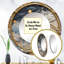 Sajaad - Abstract Shapes Round Mirror Wall Decor-1176968714
