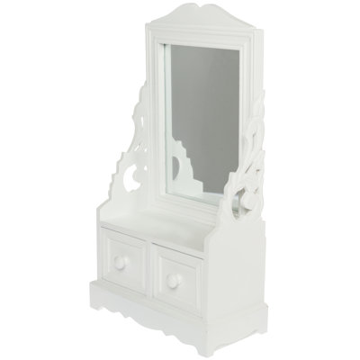Leroux Wood Flat Mirror