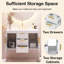 Meuble-lavabo mural moderne 36 po avec lavabo en résine-123169126