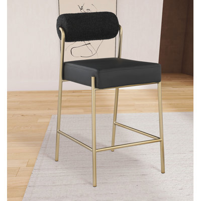 Tabouret de comptoir Carly Boucle