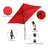Bradford 120 " W Rectangular Collapsible Market Umbrella with Crank Lift-588089837