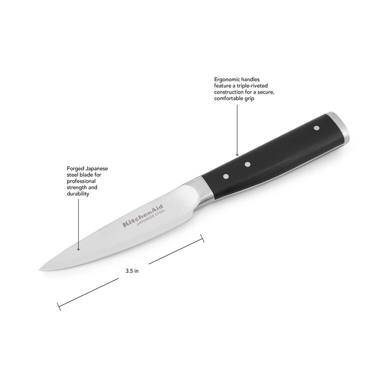 Craft Kitchen 3.5-in Triple Rivet Paring Knife 