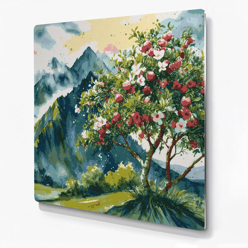 Art mural brun en métal hawaïen, H 12 po x l 12 po