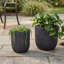 Pots de fleurs d'extérieur avec trous de drainage