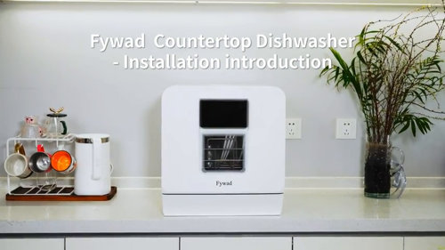 BLACK+DECKER 22-in Portable Countertop Dishwasher (White), 54-dBA
