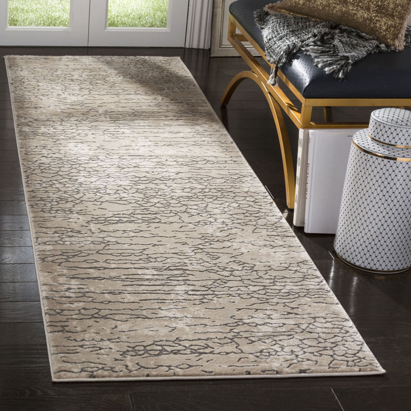 Edvin Performance Abstract Rug, Runner 2'7" x 12'