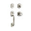 Westcliff Handleset with Single Cylinder Deadbolt and Door Knob and Rosette-645734498-643949958-643950084
