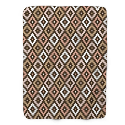 Couverture en sherpa rose 1 pièce