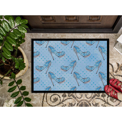 Non-Slip Polka Dots Outdoor Doormat